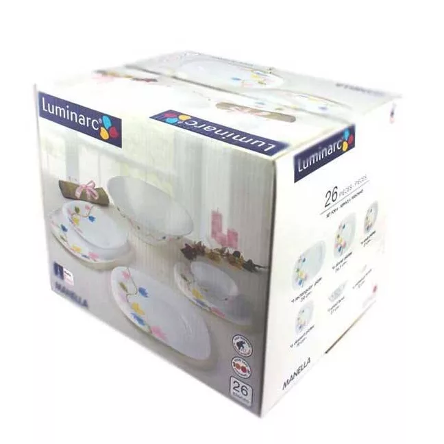 سرویس غذاخوری 26 پارچه لومینارک مدل نیو کارین