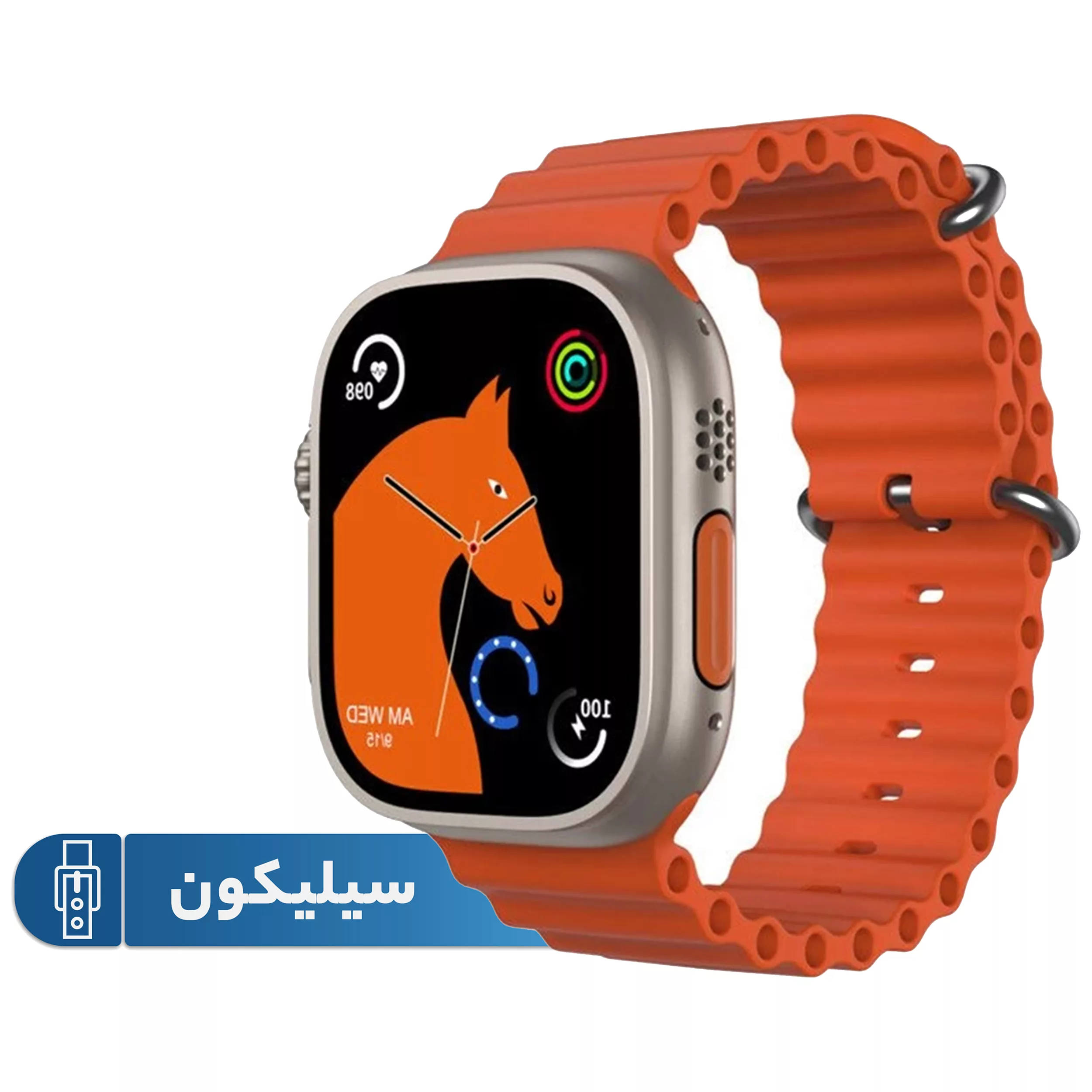 ساعت هوشمند مدل T1000 ORIG دارای قابلیت های صفحه نمایش رنگی بند سیلیکون