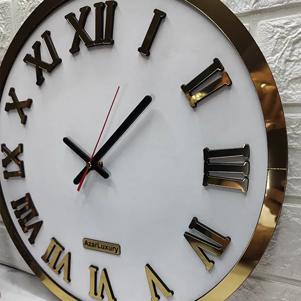 ساعت دیواری آذرلاکچری طرح کلاسیک کد Clas02