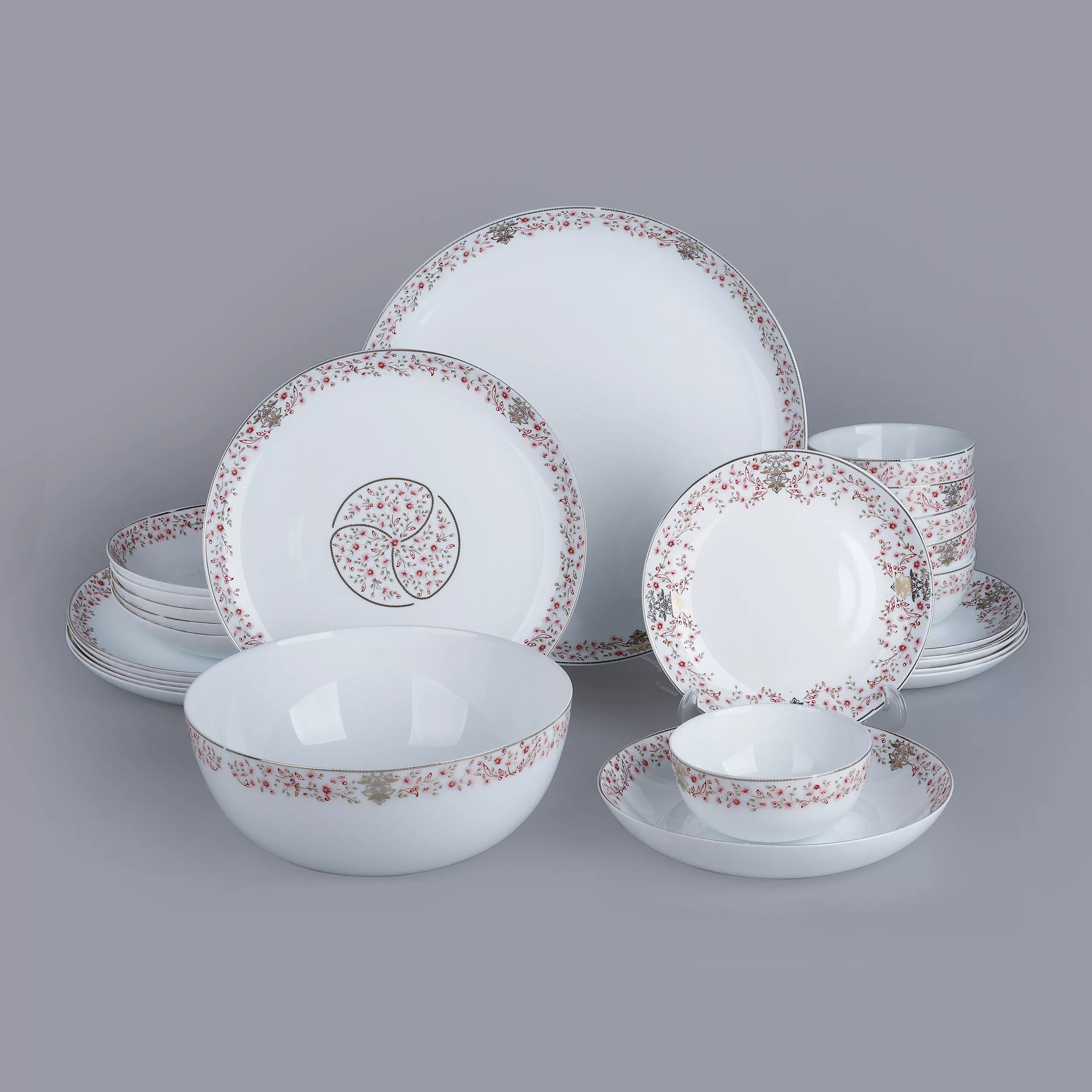 سرویس غذاخوری 26 پارچه 6 نفر گلدن اوپال مدل دیوالی طرح نبات