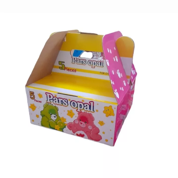 سرویس غذا خوری 5 پارچه پارس اوپال طرح رنگین کمانی کد B660