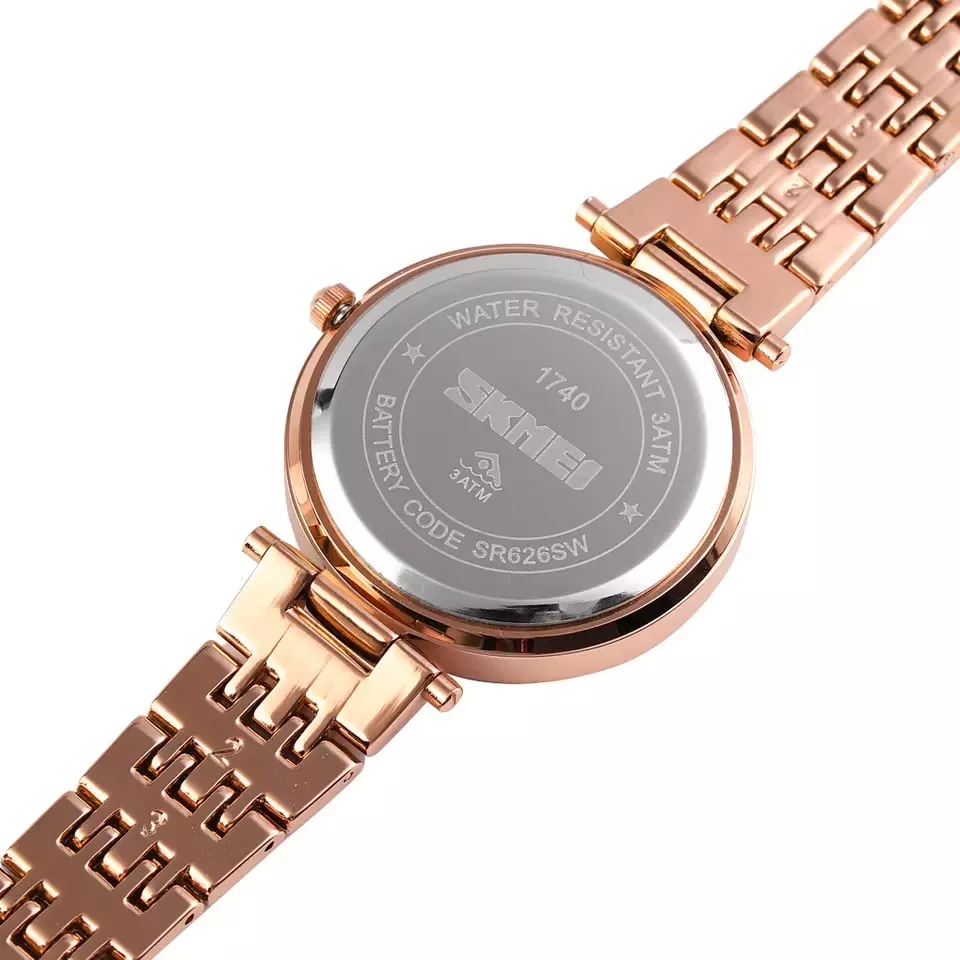 ساعت مچی عقربه ای زنانه اسکمی مدل 1740rosegold