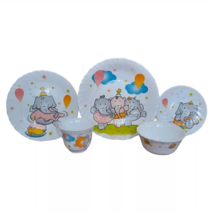 سرویس غذاخوری 5 پارچه پارس اوپال طرح فیلی کد 650