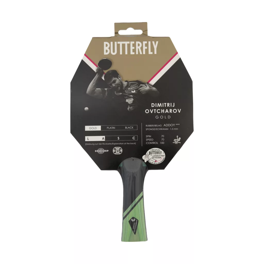راکت پینگ پنگ باترفلای مدل dimitrij ovtcharov سری gold