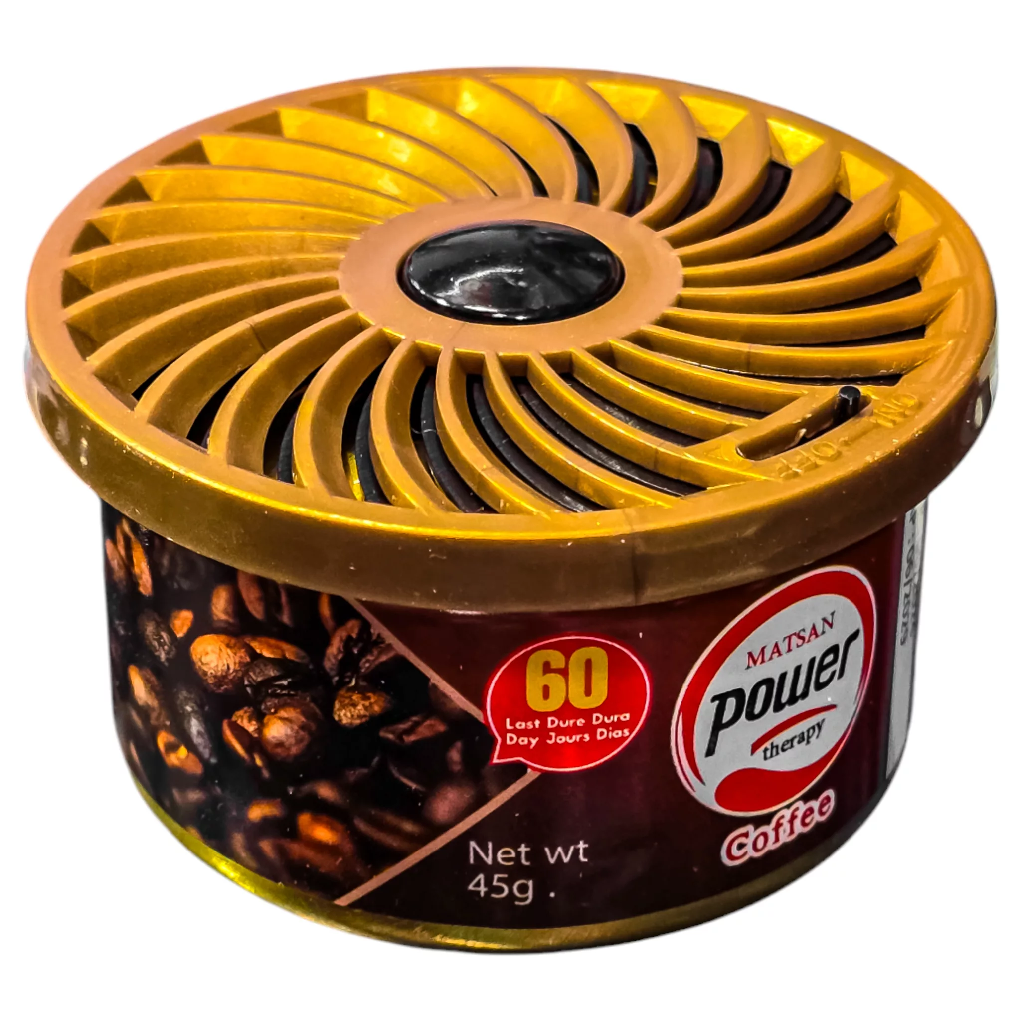 خوشبو کننده خودرو پاور مدل کنسروی - قهوه وزن ۴۵ گرم