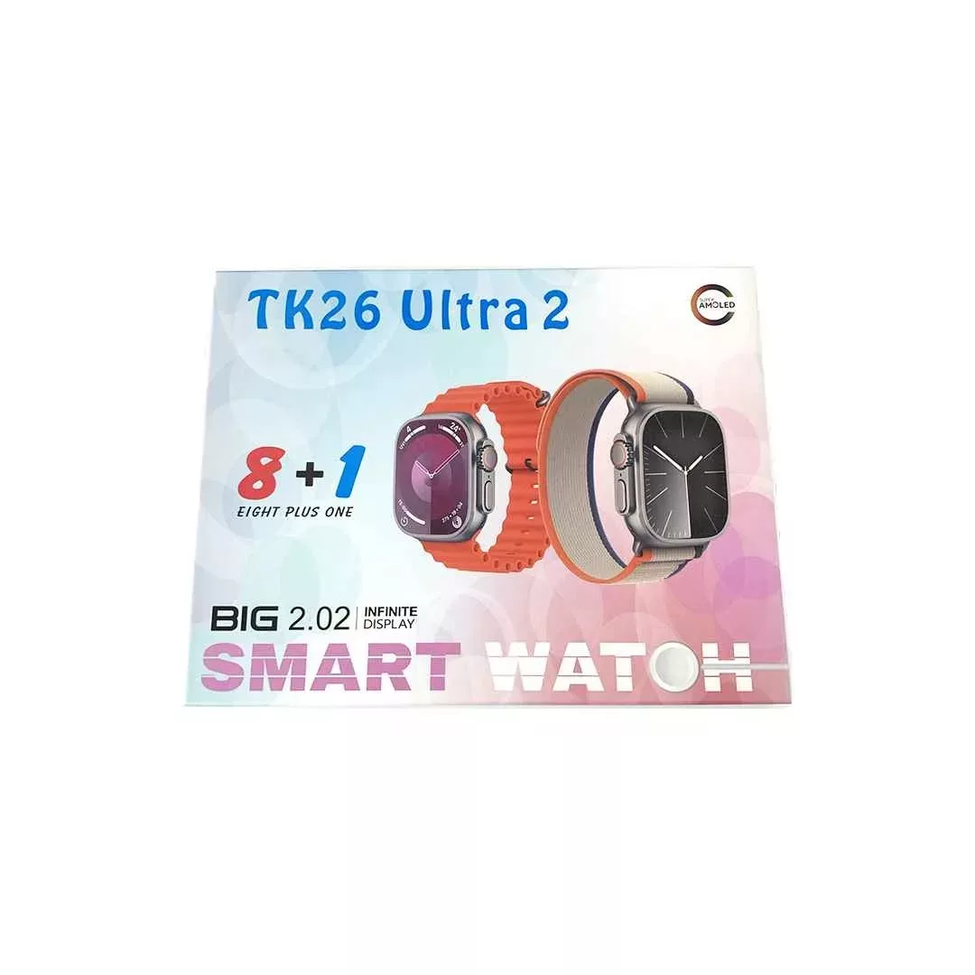 ساعت هوشمند 47 میلی متری مدل TK26 ULTRA2  با بند سیلیکونی