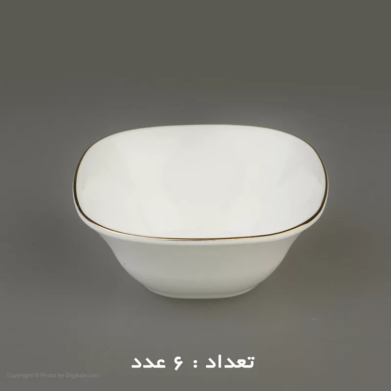 سرویس غذاخوری 26 پارچه دینو مدل مربع لب طلا
