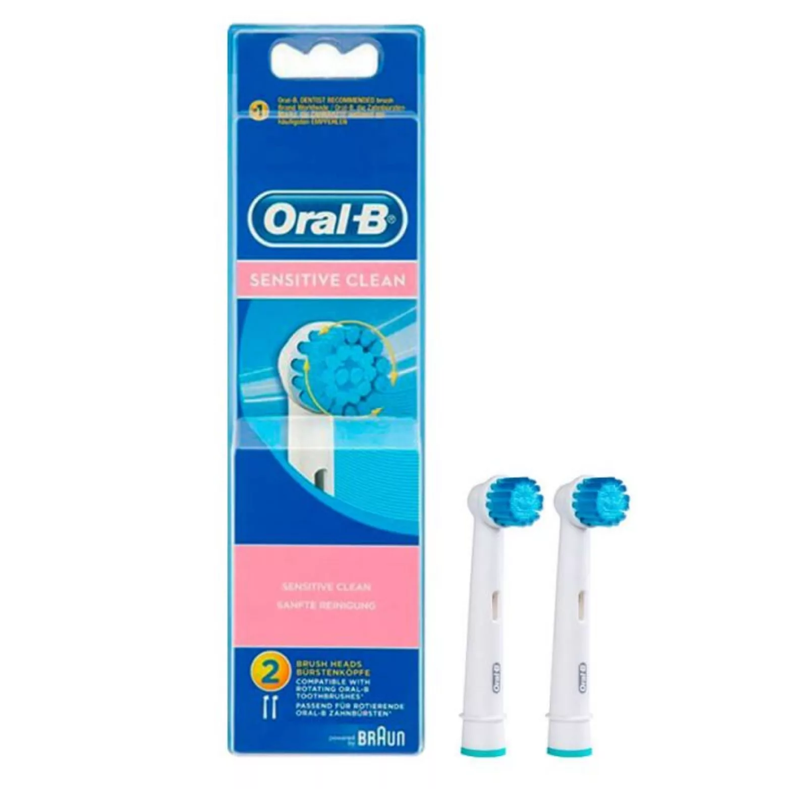 سری یدک مسواک برقی اورال-بی مدل sensetive clean بسته 2 عددی سری یدک مسواک برقی اورال-بی مدل sensetive clean بسته 2 عددی