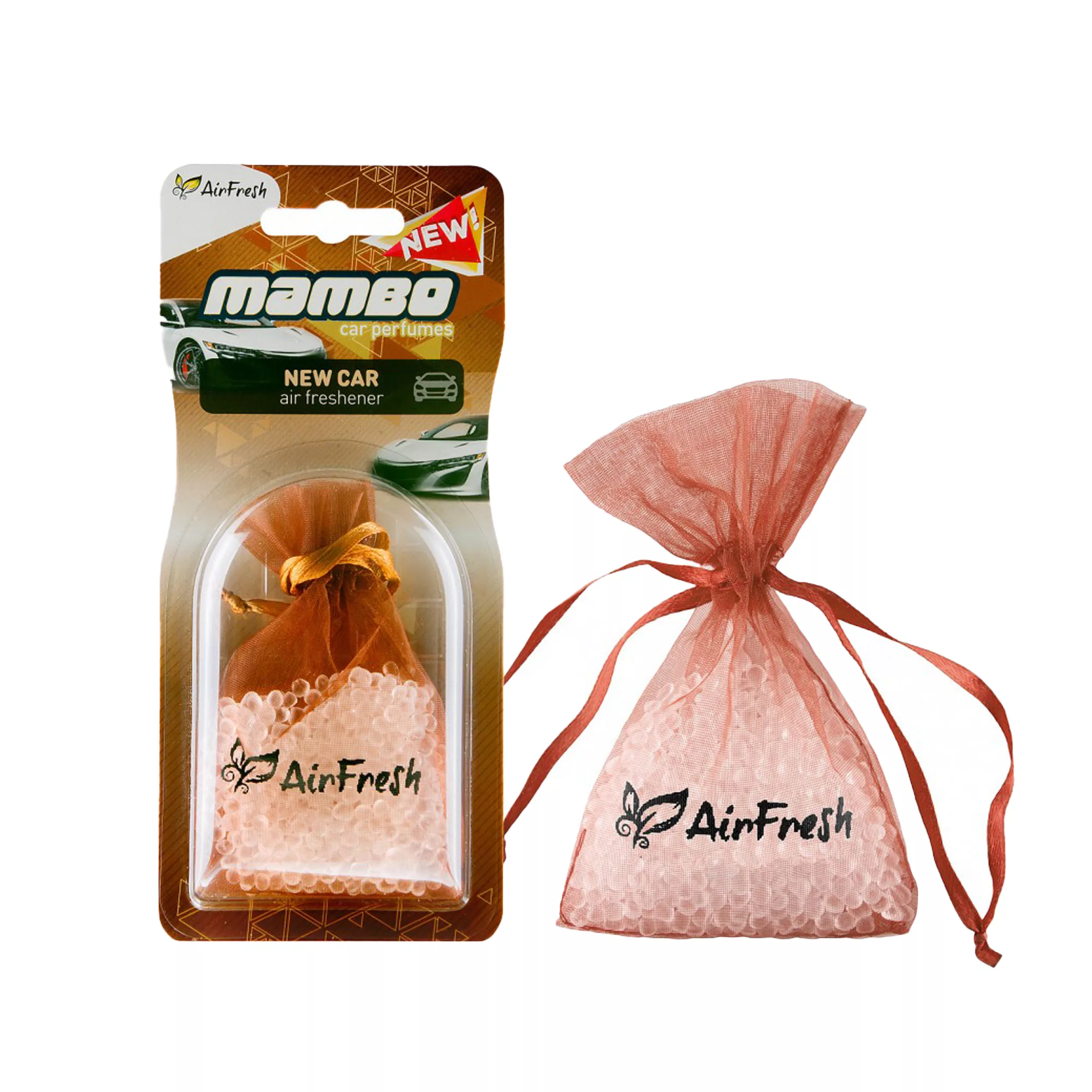 خوشبو کننده خودرو ایرفرش مدل Mambo رایحه  NEW CAR