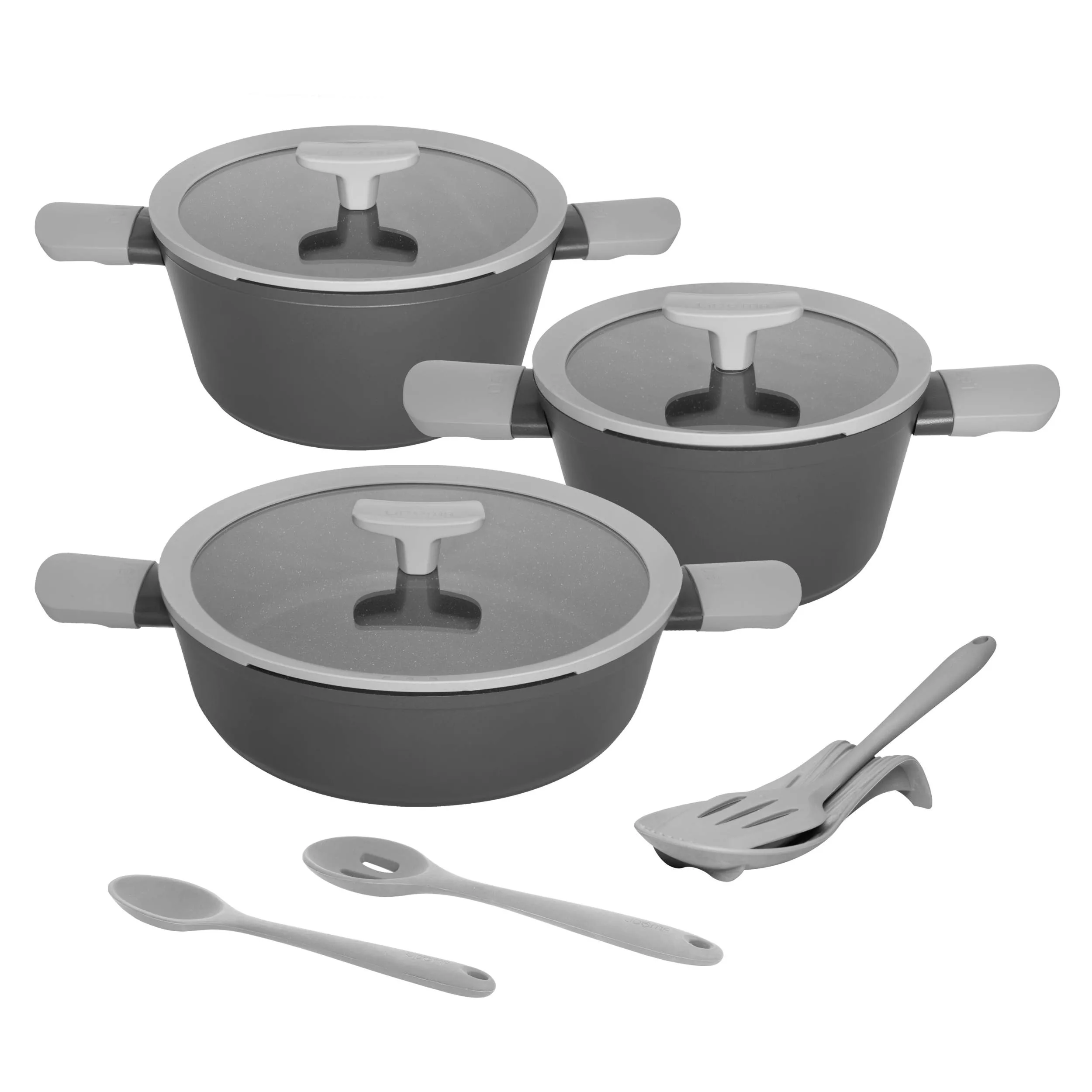 سرویس قابلمه و تابه گرانیت 10 پارچه لیدوما مدل لئو