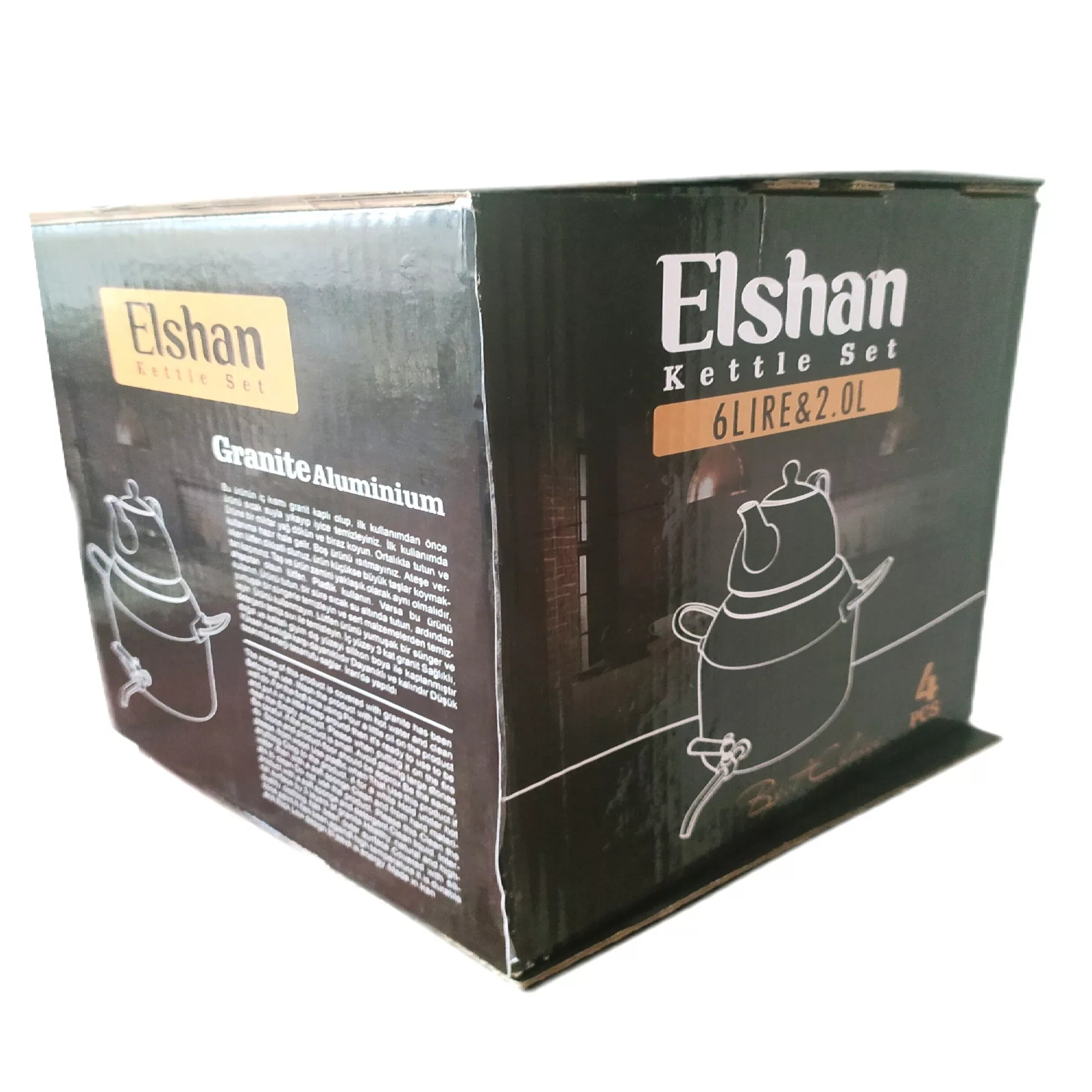 ست کتری و قوری الشن کد 06 گنجایش کتری 6 لیتر گنجایش قوری 2 لیتر