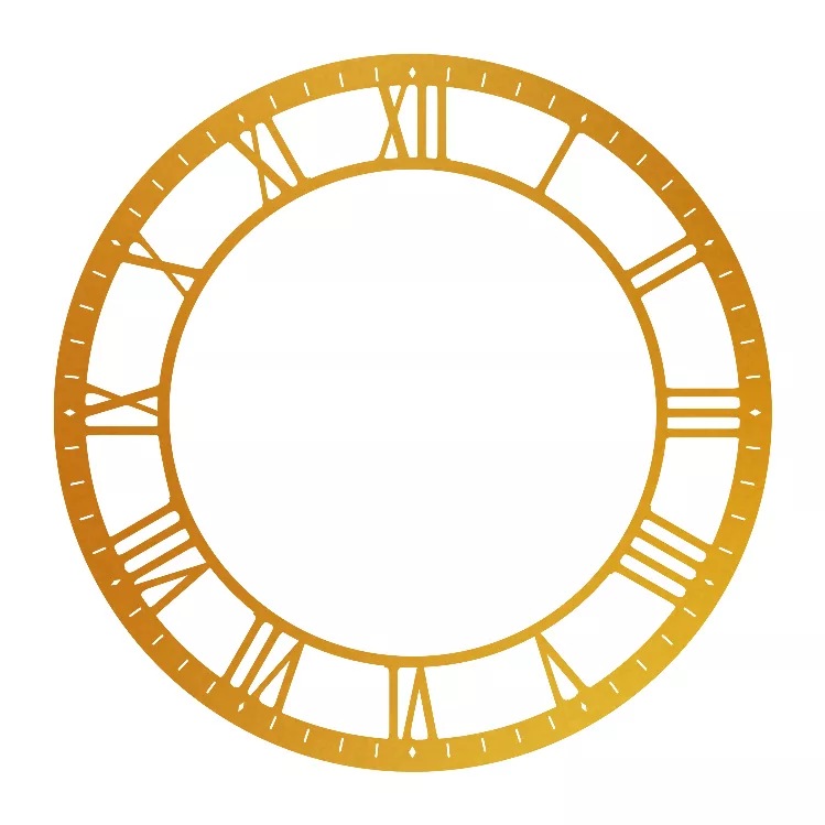 اعداد ساعت دیواری مدل رومی 40cm کد C82-2