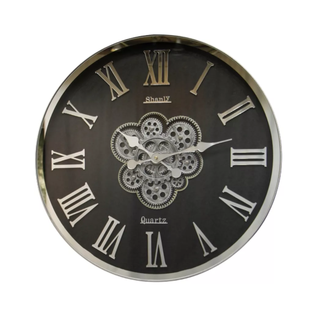 ساعت دیواری شانلی مدل چرخ دنده ای کد 1404m