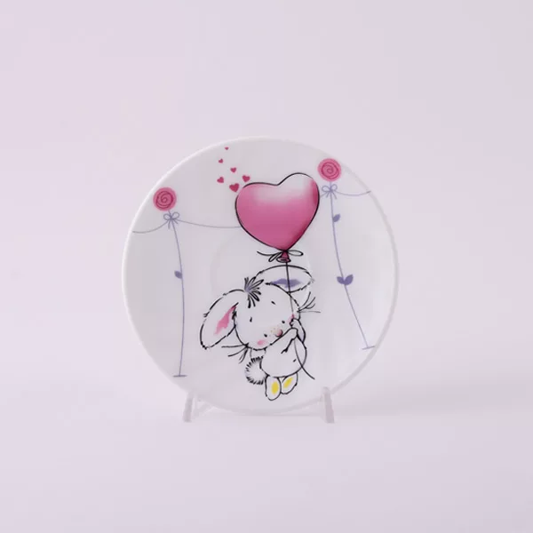 سرویس غذاخوری 5 پارچه کودک پارس اوپال طرح خرگوش