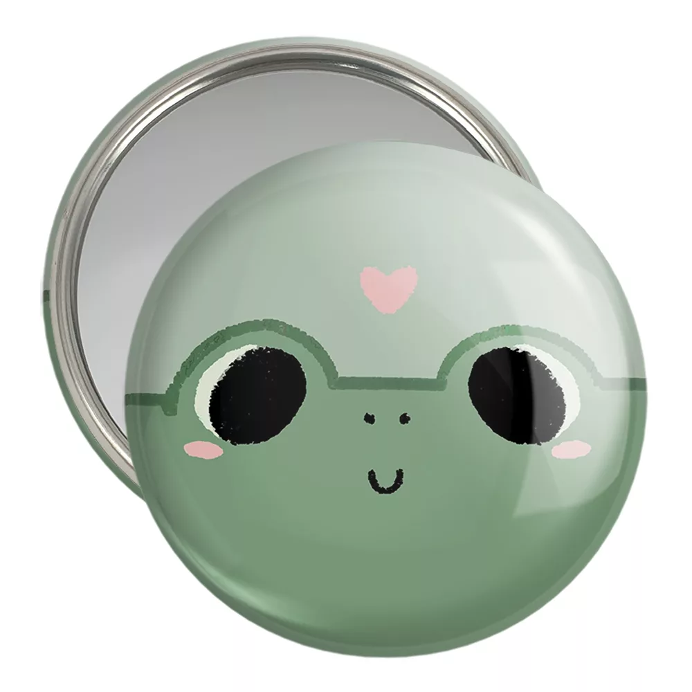 آینه جیبی خندالو مدل قورباغه کد 29183