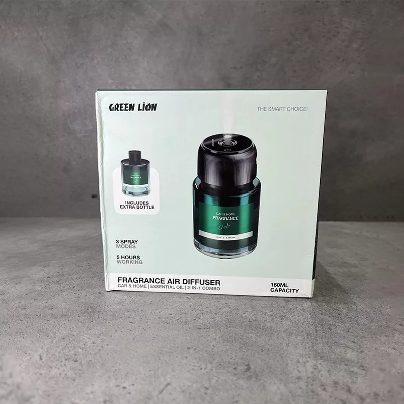 دستگاه تصفیه‌کننده هوای خودرو گرین لاین مدل CAMBO با رایحه Cologne flavor حجم 320 میلی لیتر