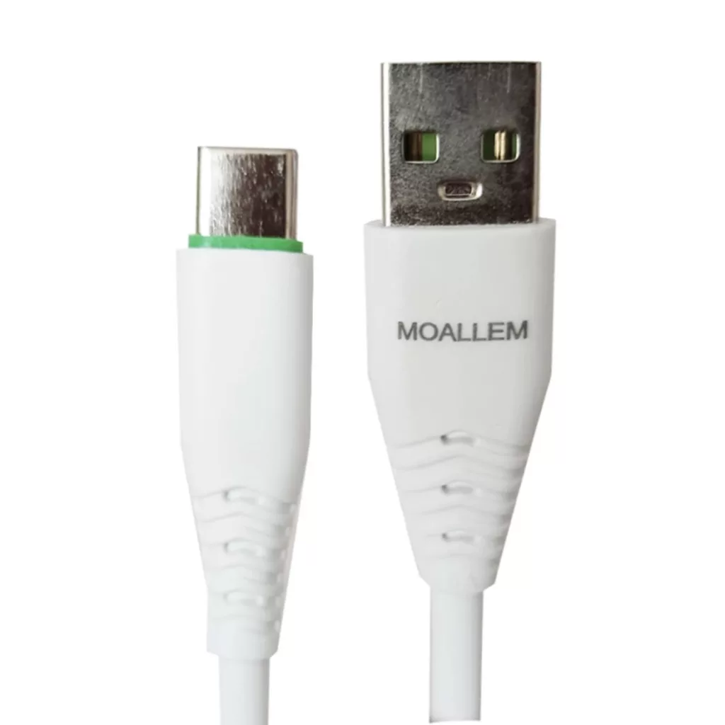 کابل تبدیل USB به USB-C معلم مدل Galaxy-A51 به طول یک متر