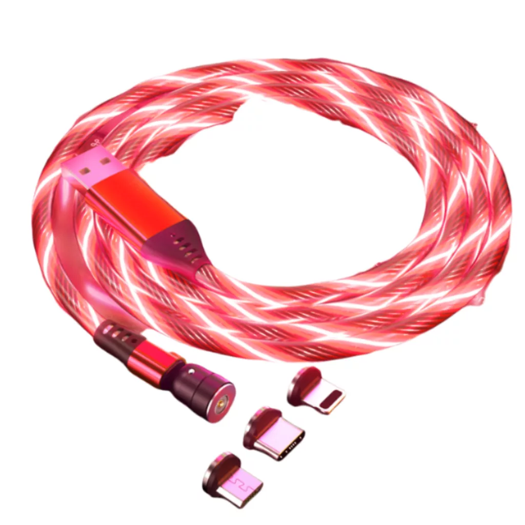 کابل تبدیل مغناطیسی USB به لایتنینگ / MicroUSB / USB-C زینکو مدل 3×1 طول 1 متر