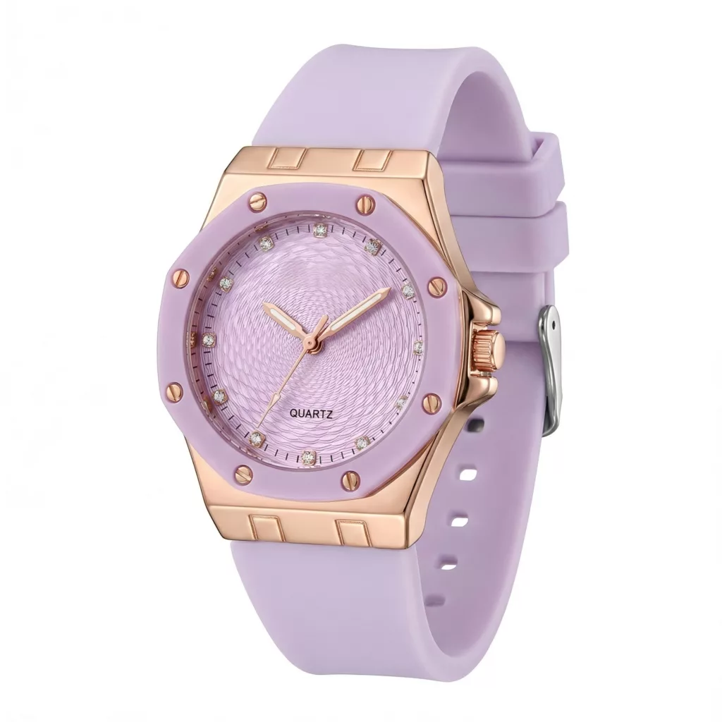 ساعت مچی عقربه‌ای کوارتز زنانه مدل لوکس اسپرت بند پیو ضد حساسیت کد M2