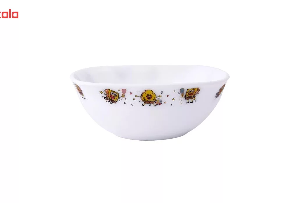 سرویس غذاخوری 5 پارچه کودک پارس اوپال طرح Sponge Bob