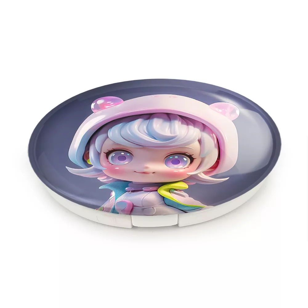 آینه جیبی خندالو طرح دخترانه مدل تاشو کد 28816