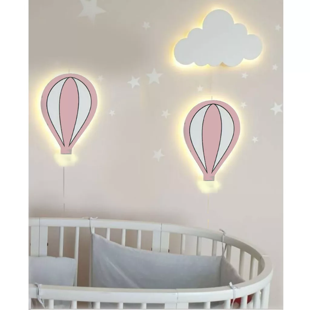 چراغ خواب اتاق کودک مدل بادکنک مجموعه 2 عددی