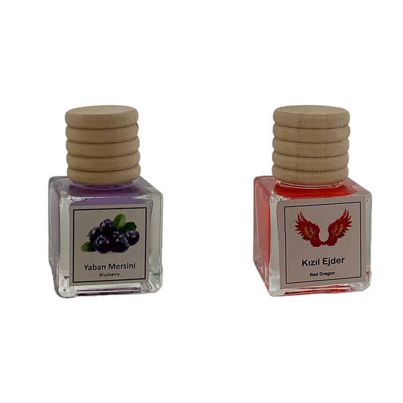 خوشبوکننده خودرو مدل بلوبری و رد دراگون حجم 10 میلی لیتر مجموعه 2 عددی