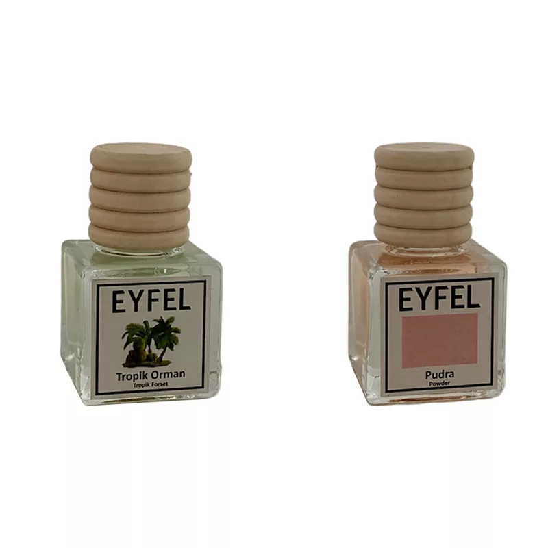 خوشبوکننده خودرو مدل جنگل استوایی و پودر حجم 10 میلی لیتر مجموعه 2 عددی