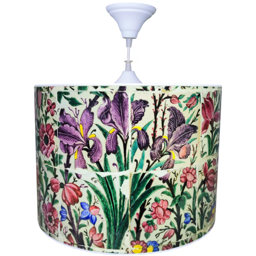 لوستر کودک مدل کاشی طرح گل