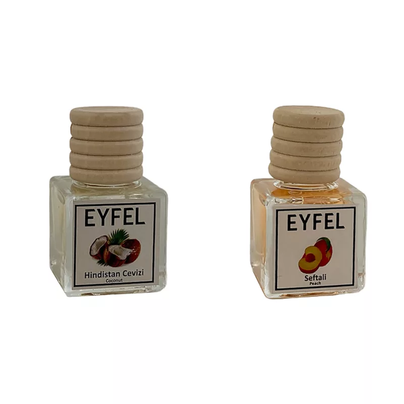 خوشبوکننده خودرو مدل نارگیل و هلو حجم 10 میلی لیتر مجموعه 2 عددی
