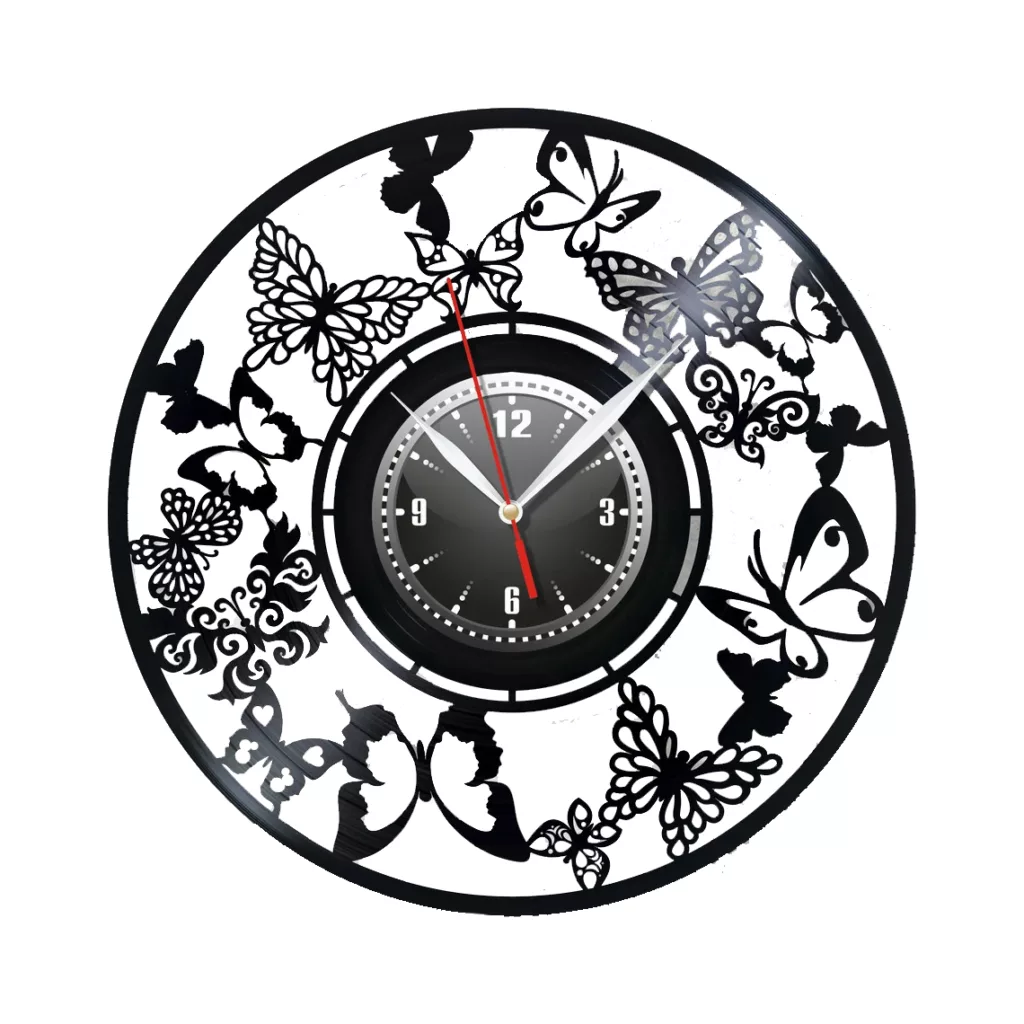 ساعت دیواری مدل پروانه