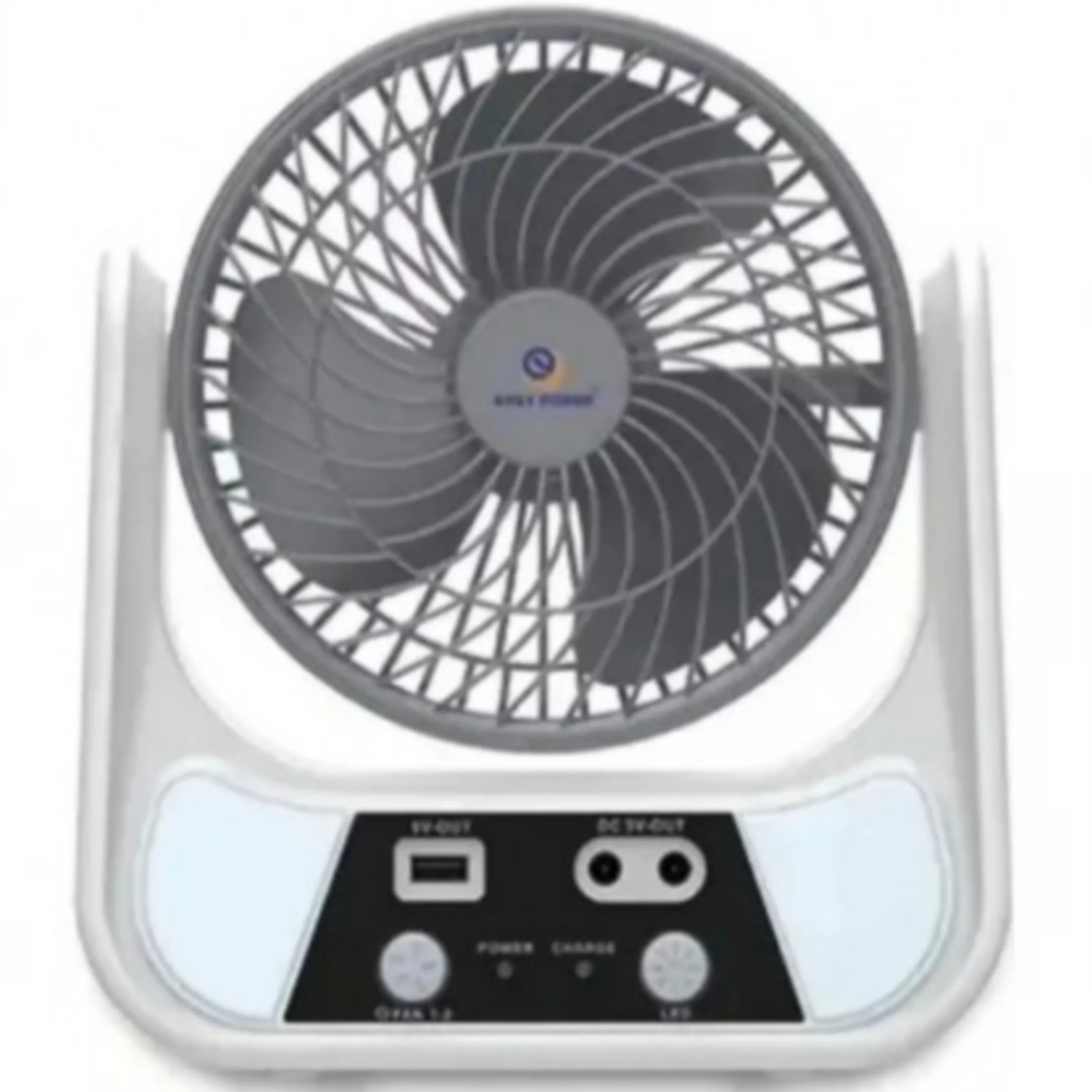 پنکه شارژی مدل صفحه خورشیدی ظرفیت 3000 میلی آمپر ساعت