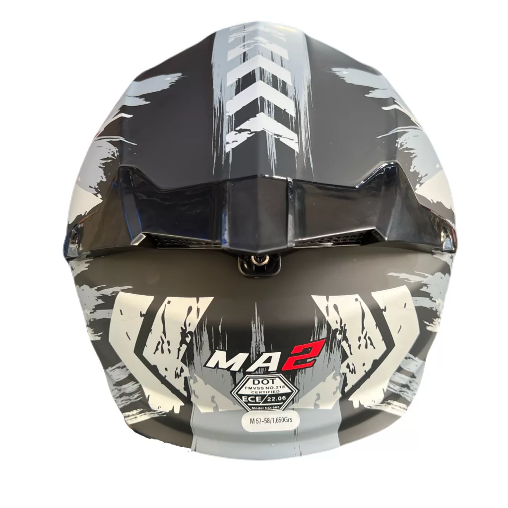 کلاه کاسکت چانه‌ متحرک Ma2 مدل 963 grey