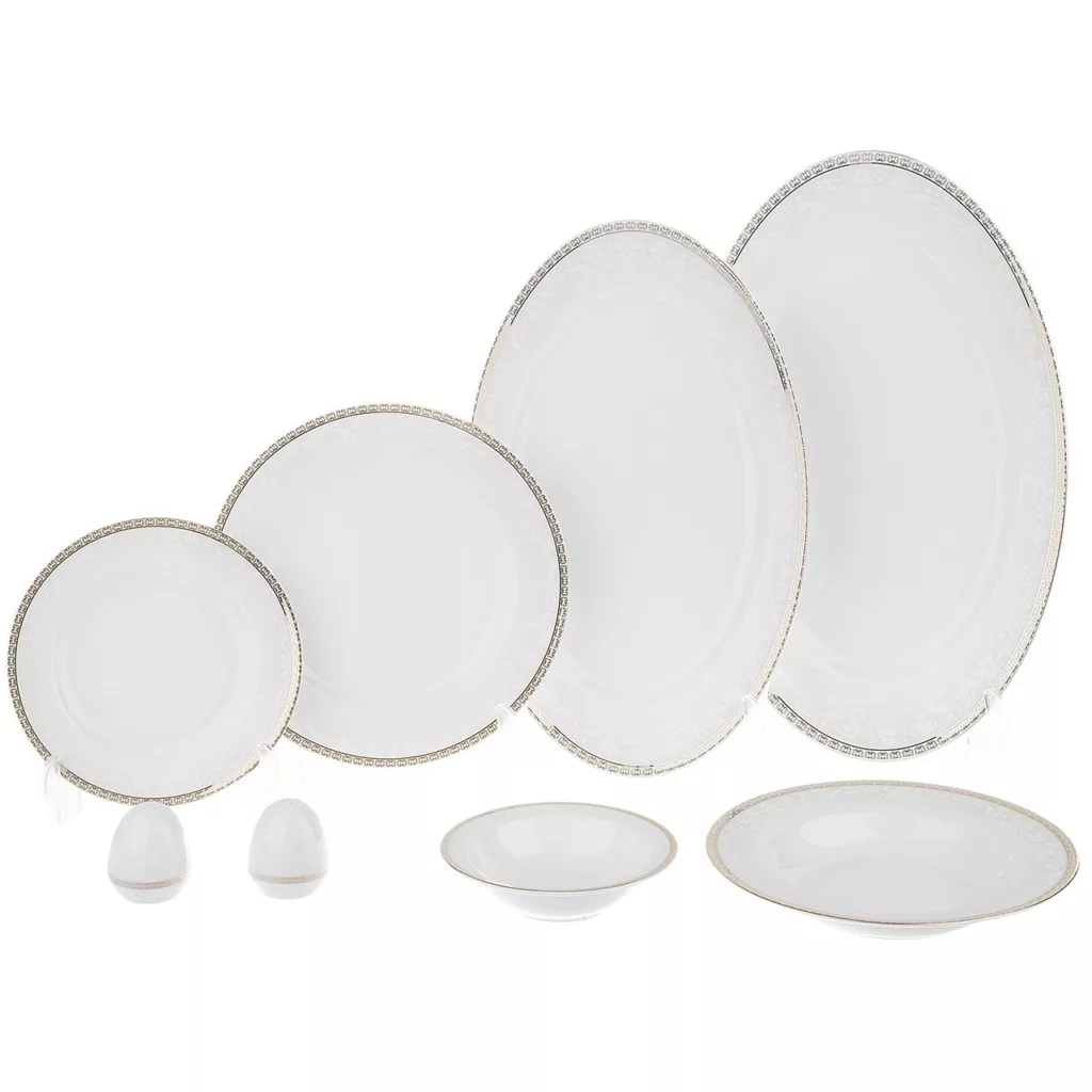 سرویس غذاخوری 28 پارچه 6 نفره چینی زرین ایران مدل  ایتالیااف ریوا درجه عالی