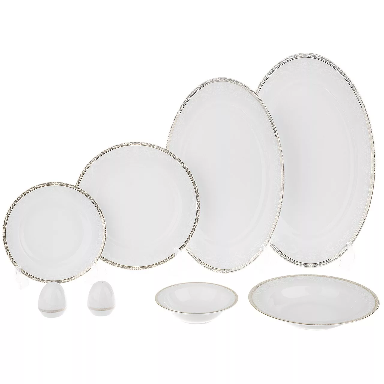 سرویس غذاخوری 28 پارچه 6 نفره چینی زرین ایران مدل  ایتالیااف ریوا درجه عالی