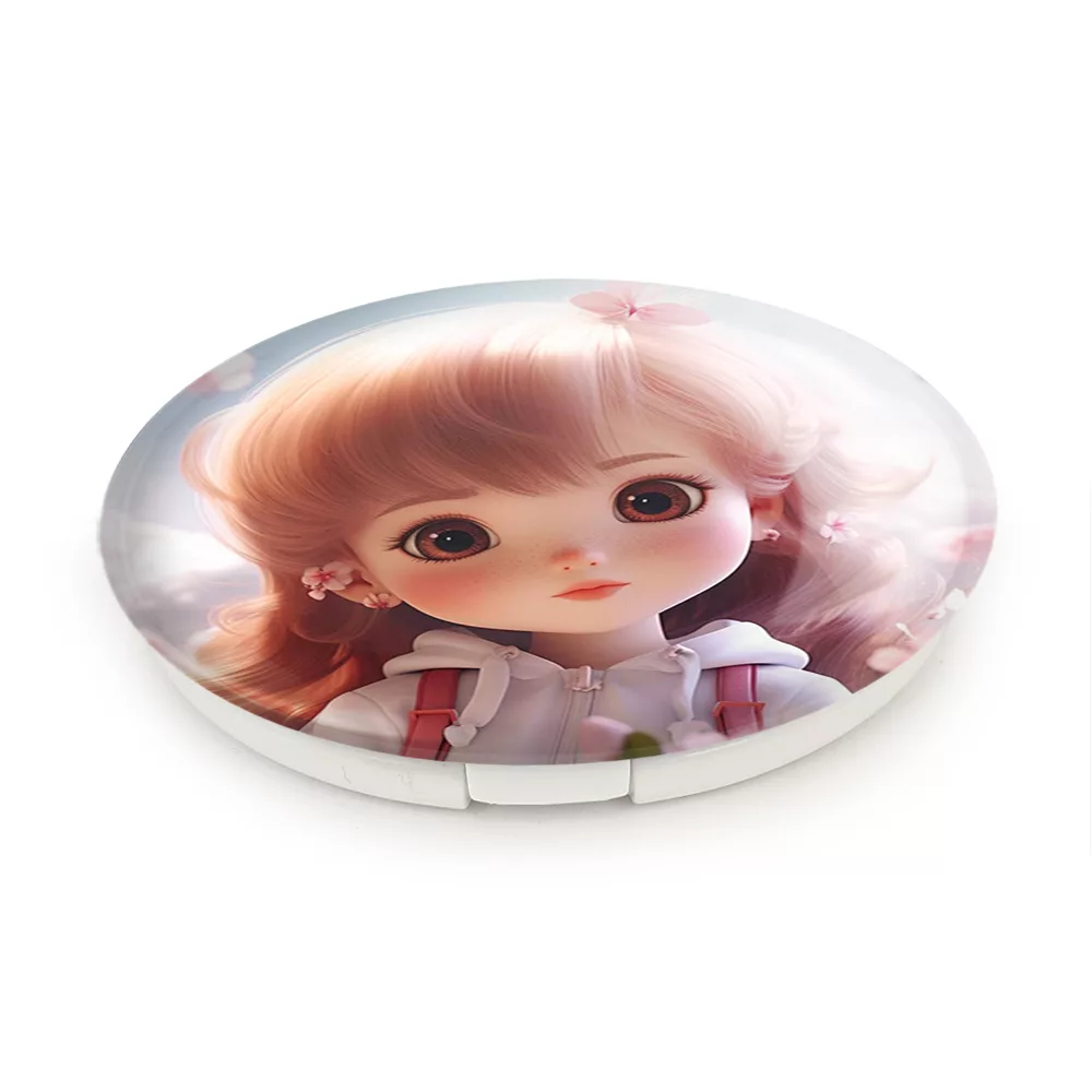 آینه جیبی خندالو طرح دخترانه (Girlish) مدل تاشو کد 36899