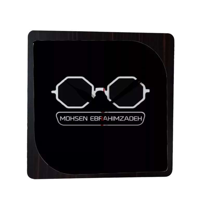 ساعت دیواری طرح عینک محسن ابراهیم زاده کد4