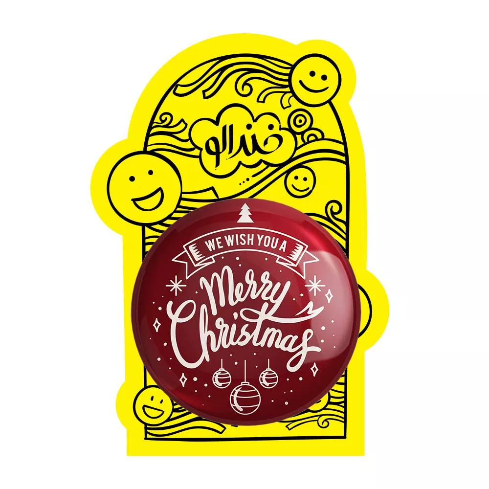 آینه جیبی خندالو مدل کریسمس Christmas کد 22156