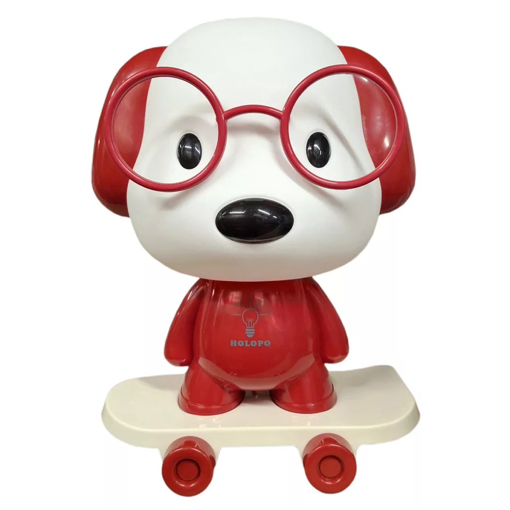 چراغ خواب اتاق کودک مدل snoopy اسکیت سوار