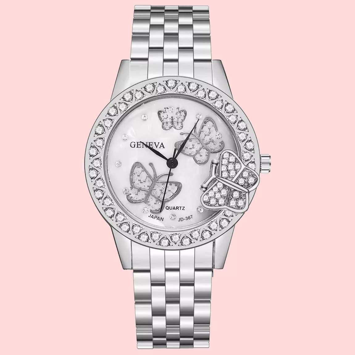 ساعت مچی عقربه ای زنانه مدل پروانه لوکس کد LOX-N1