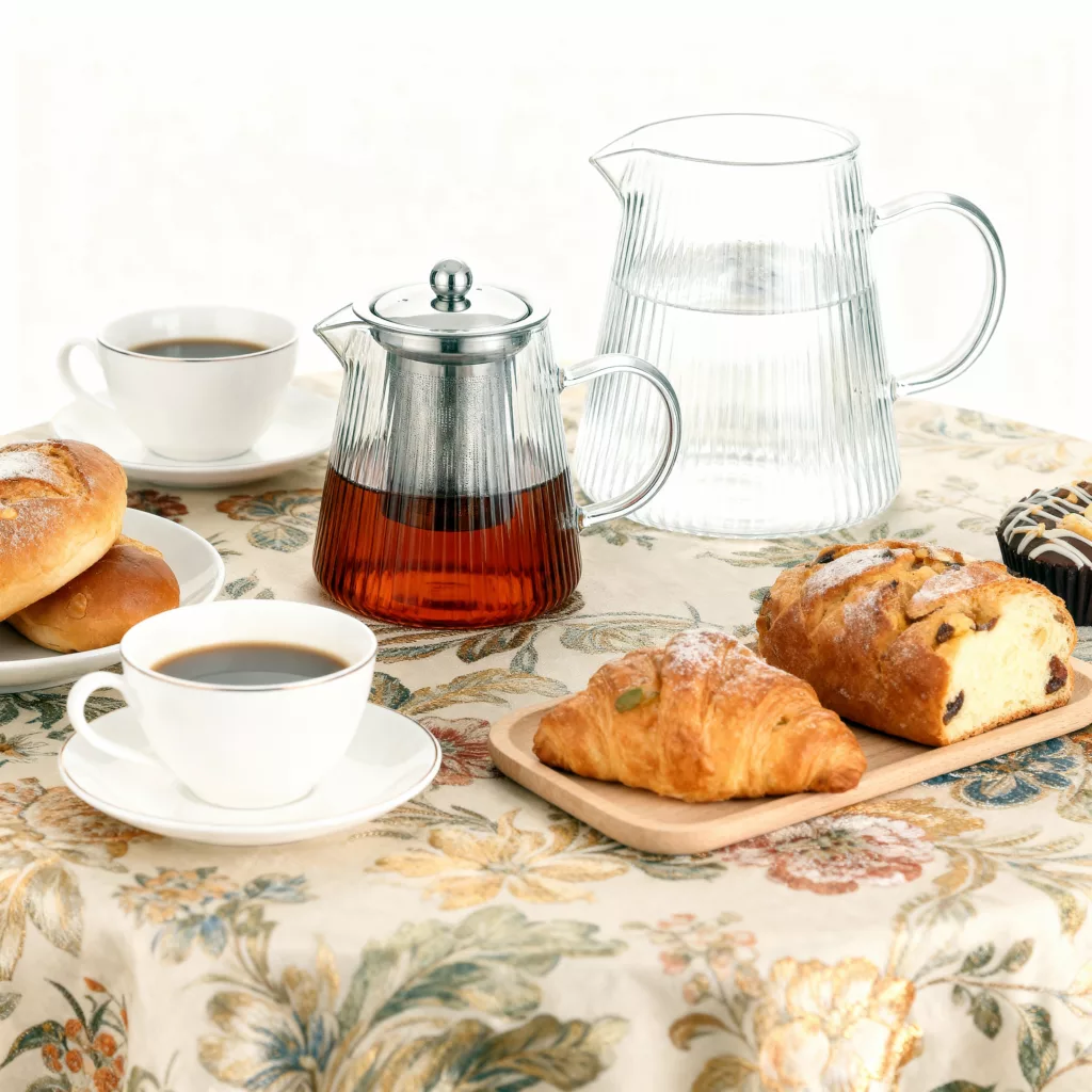 ست کتری و قوری مدل شعله مستقیم کامفورت کد 102 کنجایش کتری 2 لیتر گنجایش قوری 1 لیتر