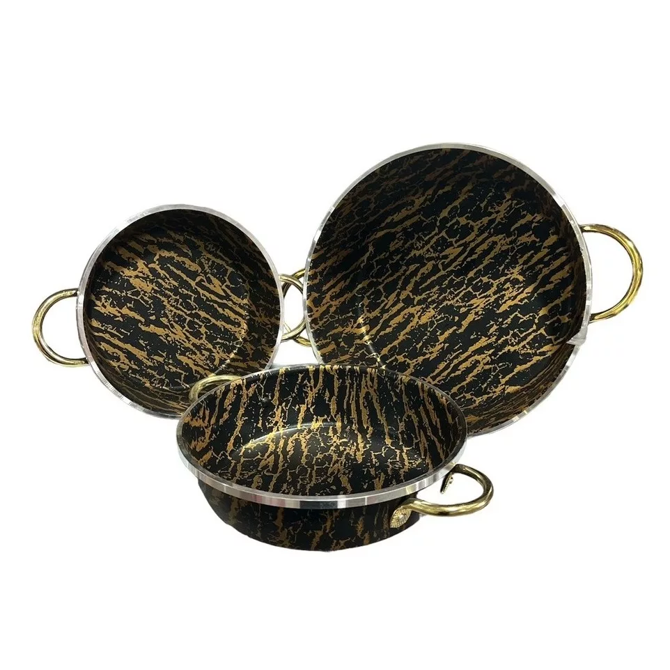 سرویس تابه 3 پارچه طرح سنگ گرانیت