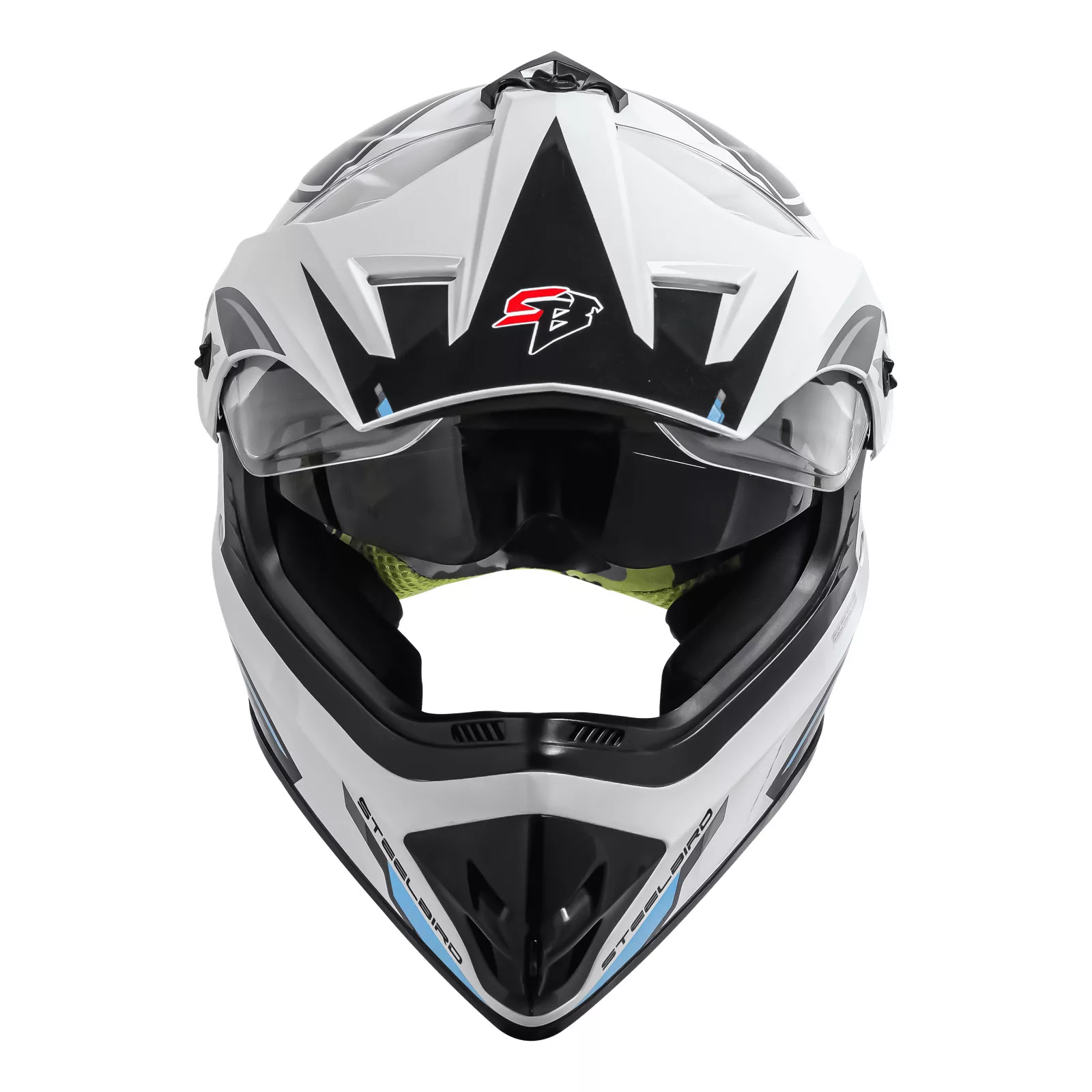 کلاه کاسکت چانه‌دار استیل برد مدل Racer WGrey