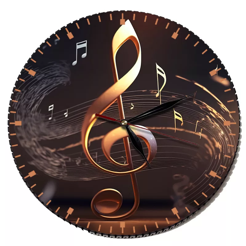 ساعت دیواری مدل نت موسیقی