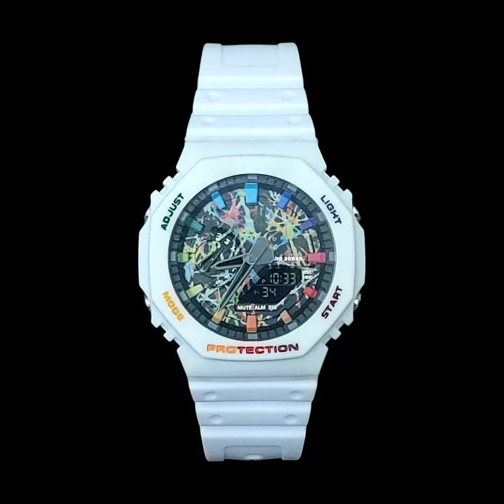 ساعت مچی عقربه ای مدل دو زمانه کرنومتردار کد GM2100