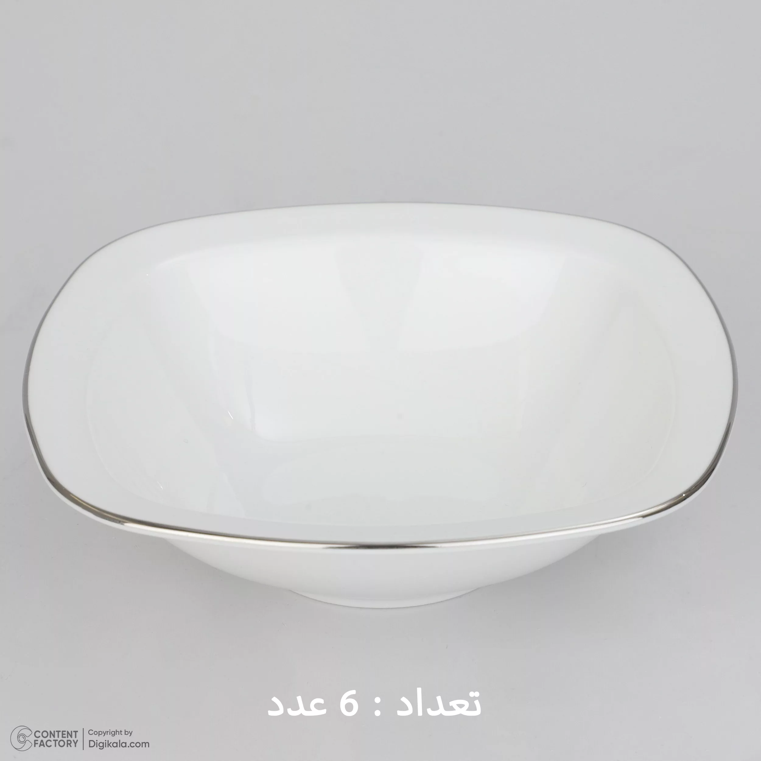 سرویس چینی 27 پارچه غذاخوری چینی زرین ایران سری کواترو مدل سمن درجه عالی