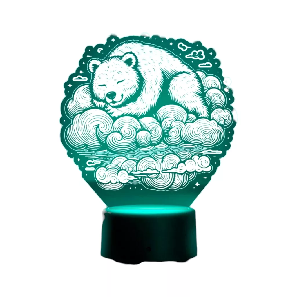 چراغ خواب اتاق کودک مدل بالبینگ خرس