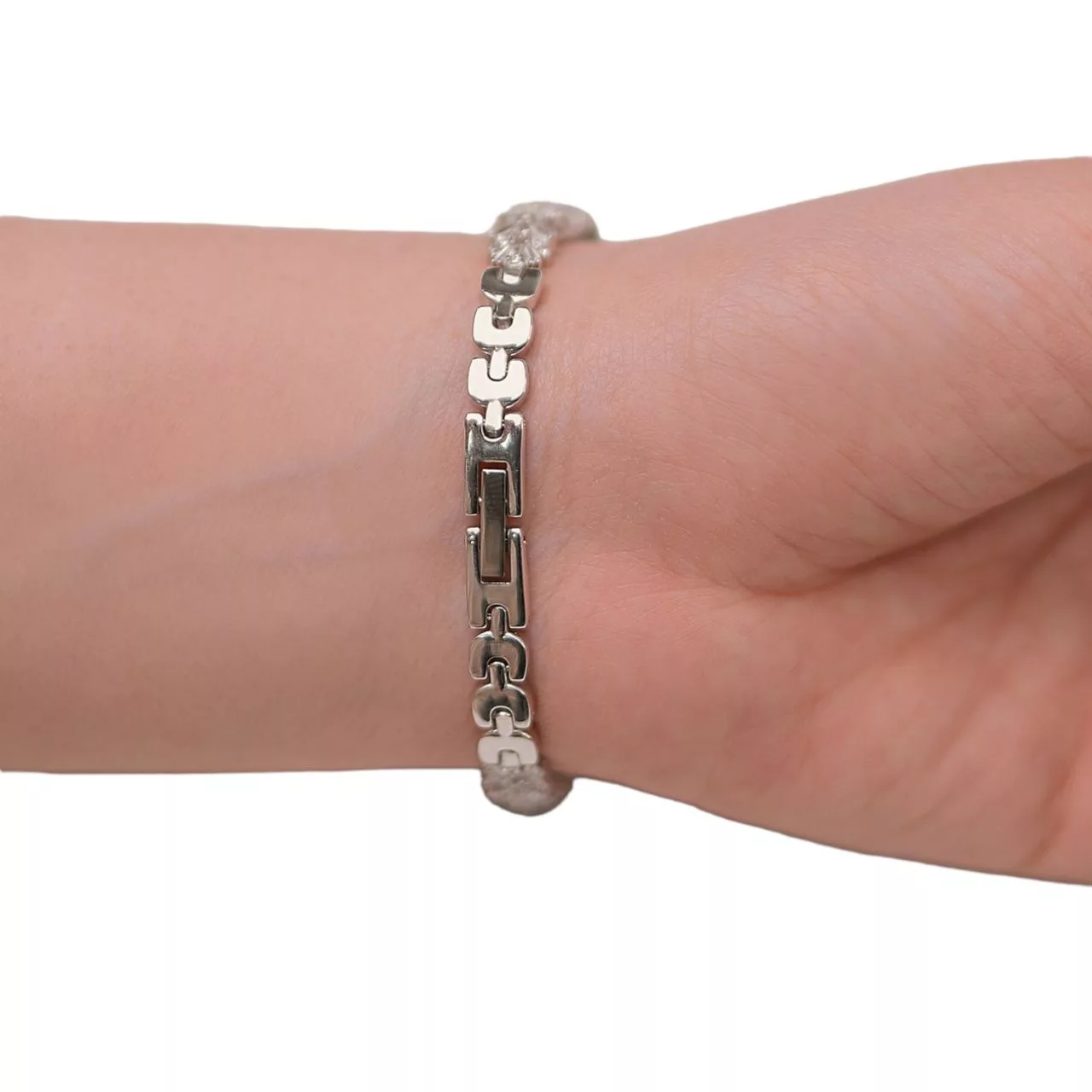 ساعت مچی عقربه ای نقره زنانه مدل ساچ مربع 0109