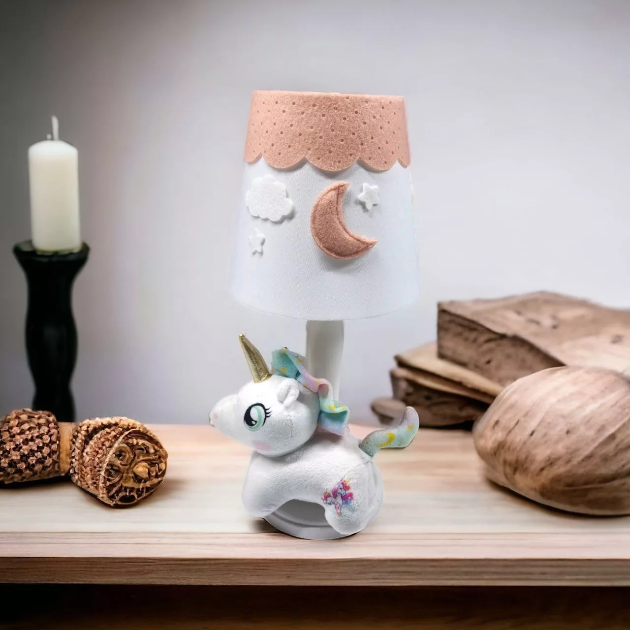 آباژور رومیزی کودک مدل اسب تک شاخ