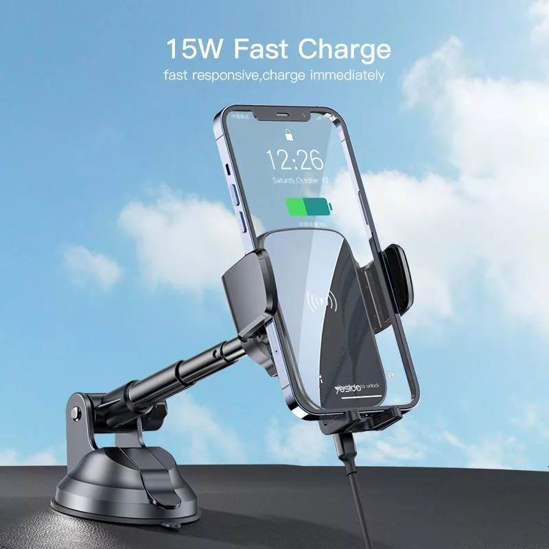 پایه نگهدارنده و شارژر بی سیم گوشی موبایل یسیدو مدل C186